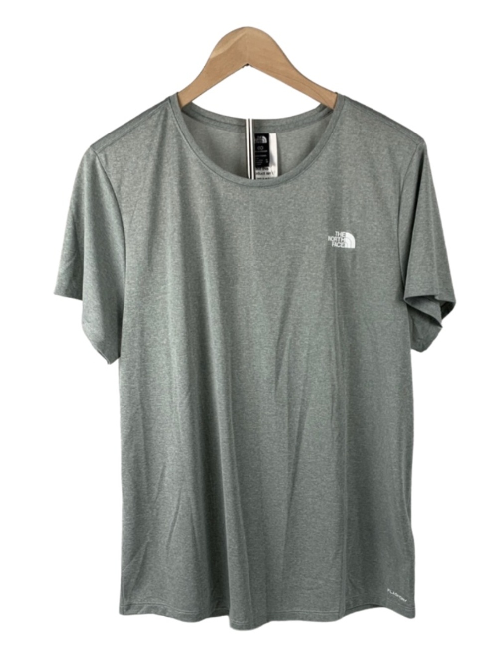 The North Face Women's Gray Short Sleeve Tee Circular Design Size XL Athleisure